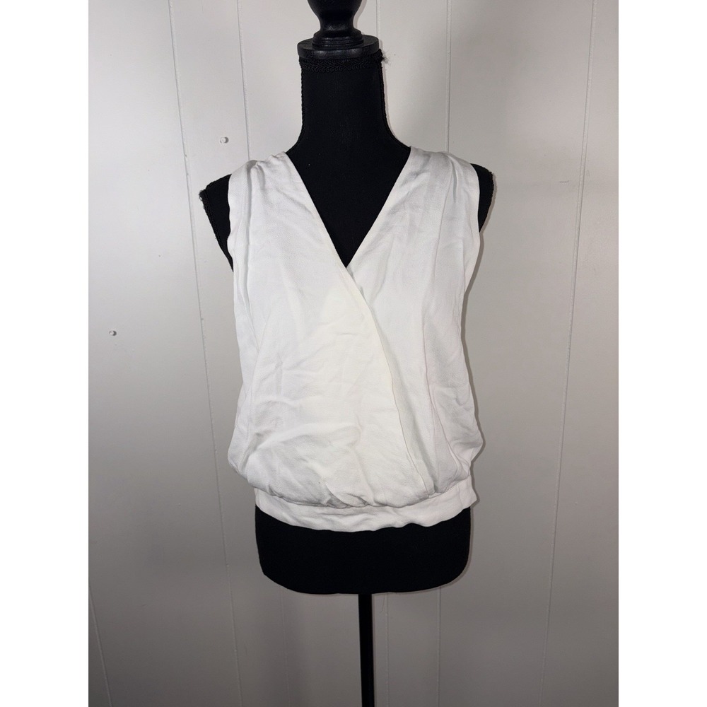 free people surplice ivory tank top large